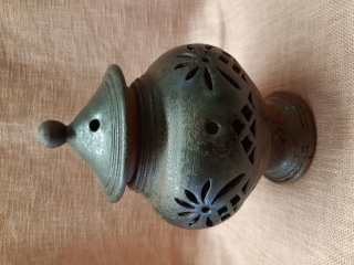Keramická lampa na svíčku, 18 cm